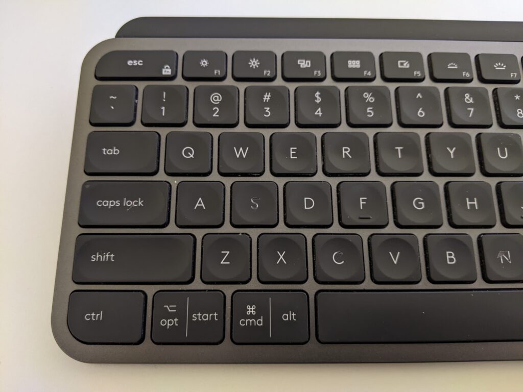 Image of MX Keys keyboard sample keys
